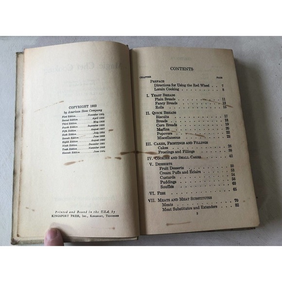 Vintage 1934 Magic Chef HC Cookbook Illustrated American Stove Lorain Oven Dial - Picture 5 of 12